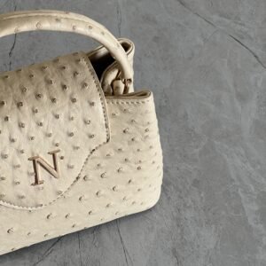 Glamourous by Ghafa - Biege with metal letter personalization