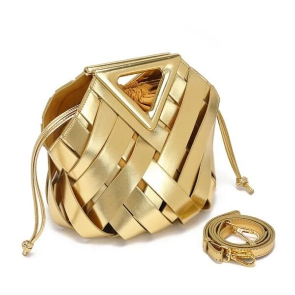 Oro by Ghafa, woven leather Handbag