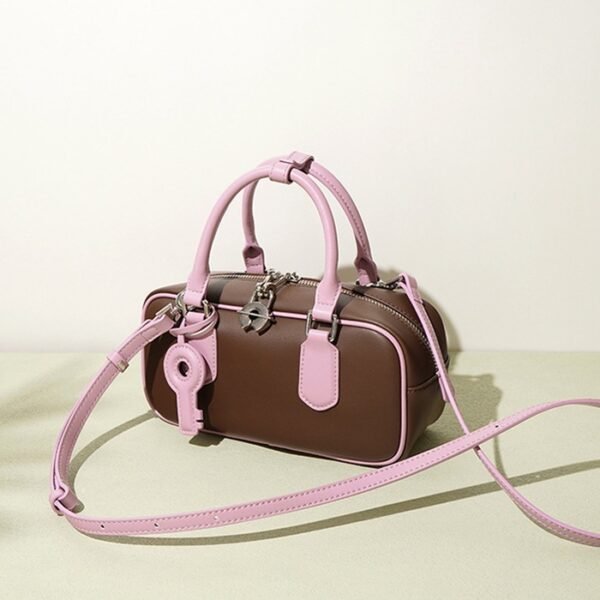 Salwa by Ghafa, Genuine leather handbag with charm key shaped