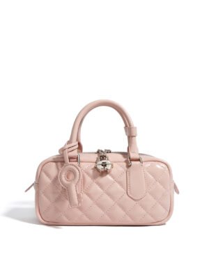 Fiorella by Ghafa, Genuine leather handbag with charm key shaped