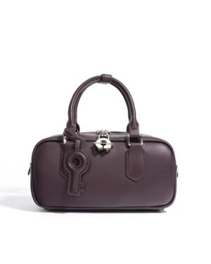 Salwa by Ghafa, Genuine leather handbag with charm key shaped