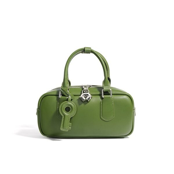 Salwa by Ghafa, Genuine leather handbag with charm key shaped