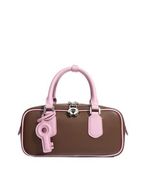 Salwa by Ghafa, Genuine leather handbag with charm key shaped