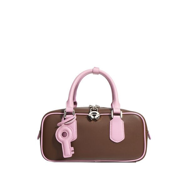 Salwa by Ghafa, Genuine leather handbag with charm key shaped