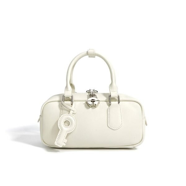 Salwa by Ghafa, Genuine leather handbag with charm key shaped