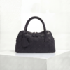Stella by Ghafa - Black, Woven leather handbag
