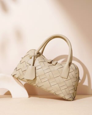 Stell by Ghafa - Woven leather handbag