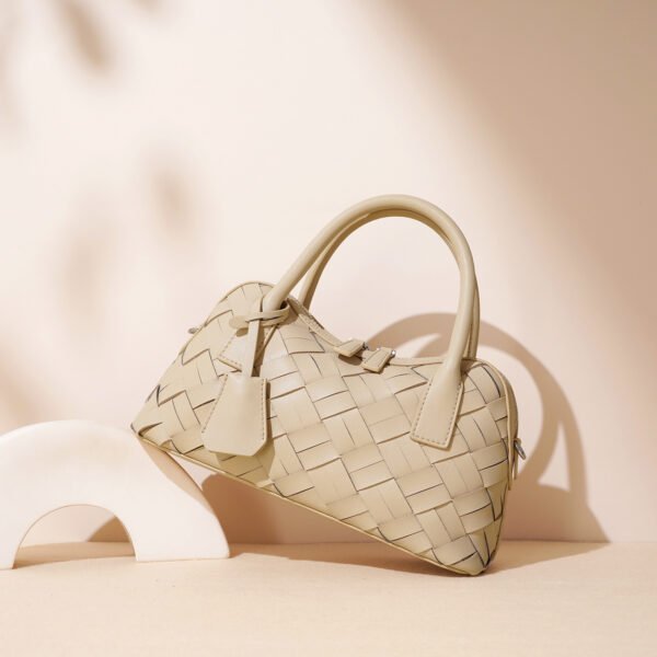 Stell by Ghafa - Woven leather handbag
