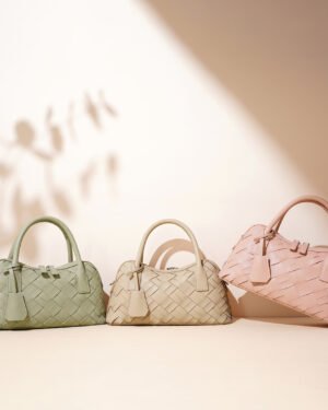 Stell by Ghafa - Woven leather handbag
