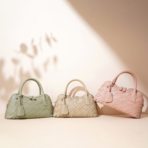 Stell by Ghafa - Woven leather handbag