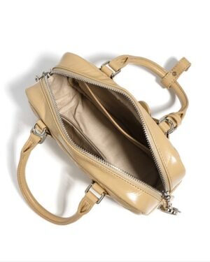 Fiorella by Ghafa, Genuine leather handbag with charm key shaped