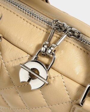 Fiorella by Ghafa, Genuine leather handbag with charm key shaped